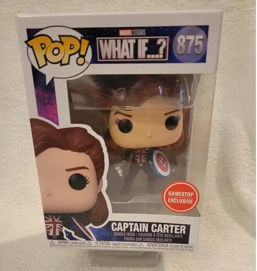 Funko Pop Captain Carter Marvel What if... series gamestop exclusive NWT